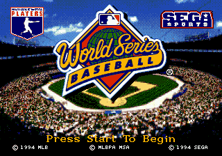 Заставка игры World Series Baseball